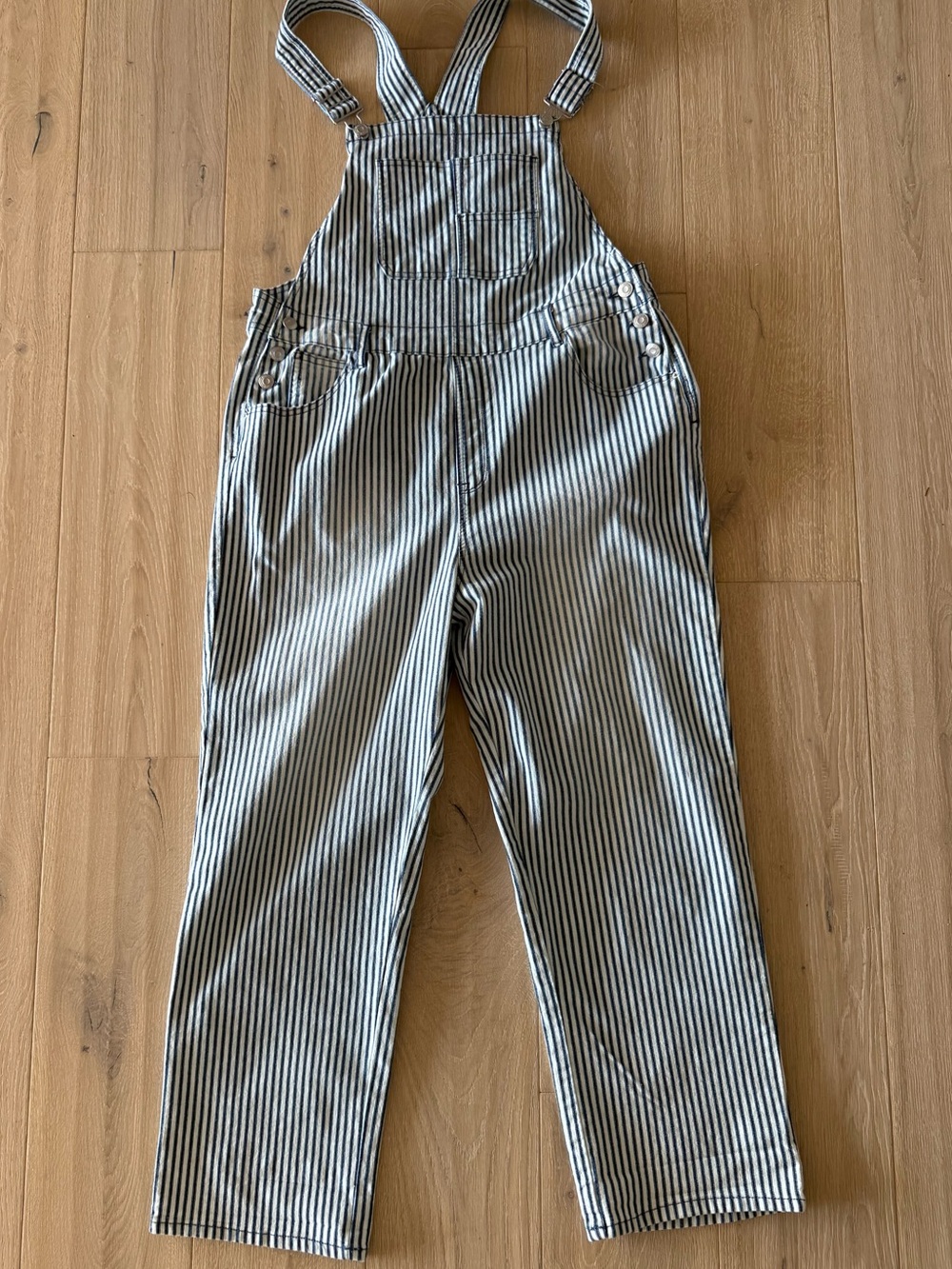 Kenzie striped overalls NWOT
